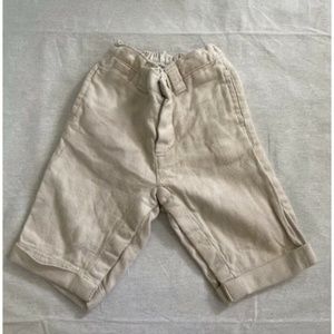 Baby Gap Kid Boy's Pants Bermuda White Zip 0-3M